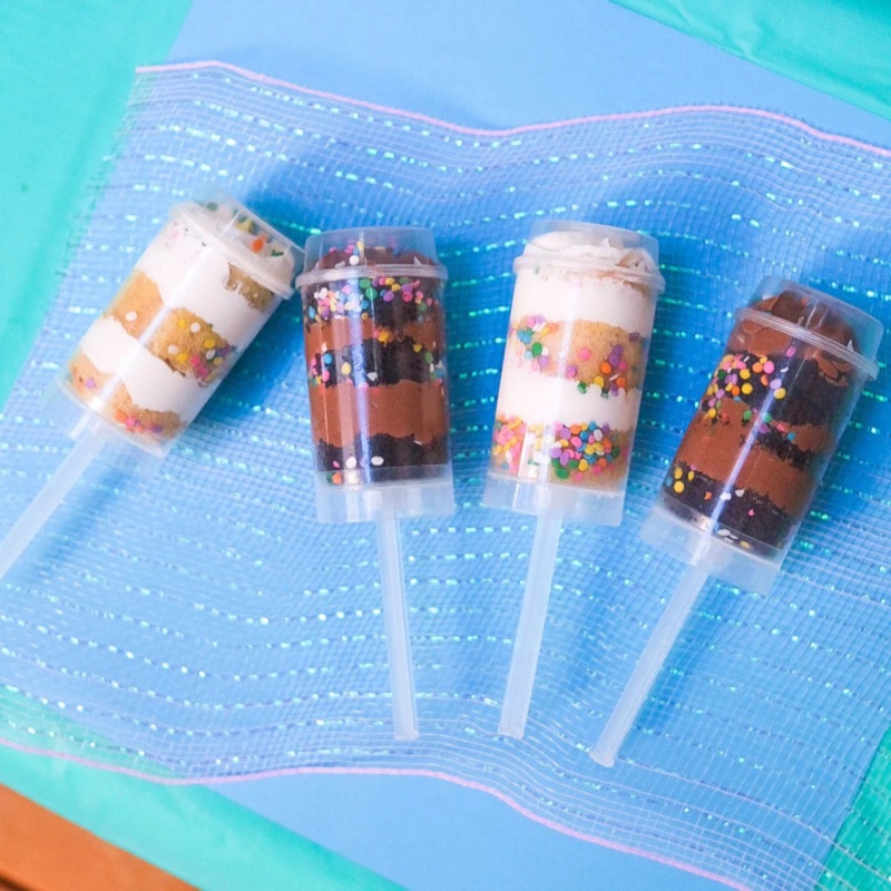 Multipurpose Push-up Pop Shooter Containers 6pack