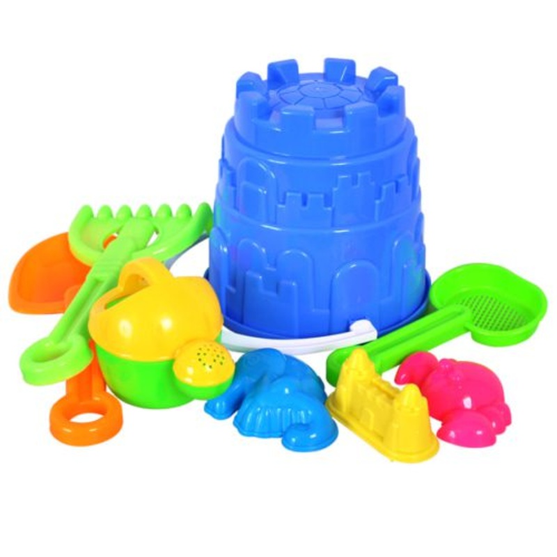 Beach Bucket Plastic 8pc Set