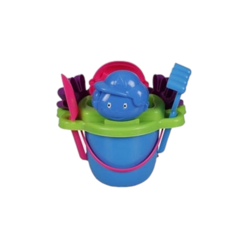 Beach Bucket Set Plastic Hand & Feet 9pc