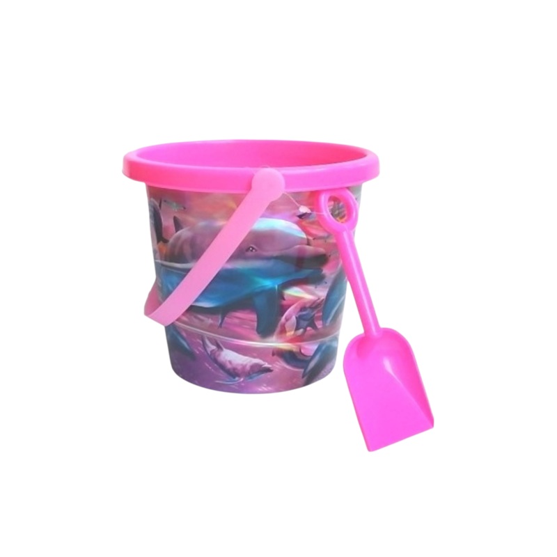 Beach Bucket & Spade Set Iridescent 2pc Set