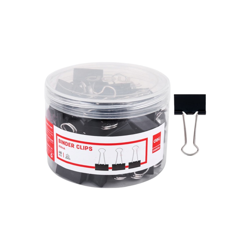 Deli Fold Back Clip 15mm Black