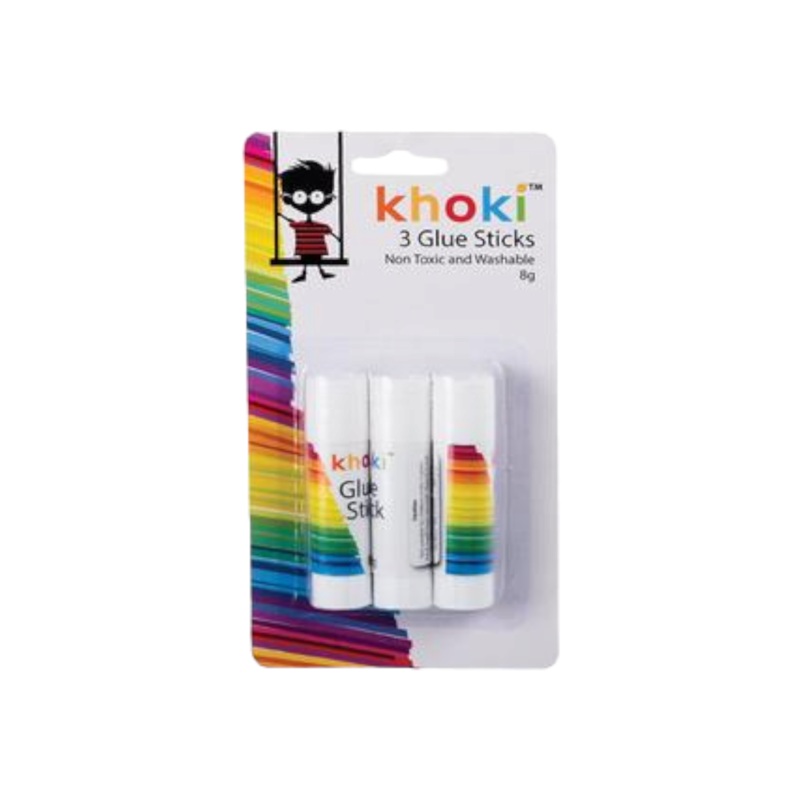 Khoki Glue Stick 8g Card of 3
