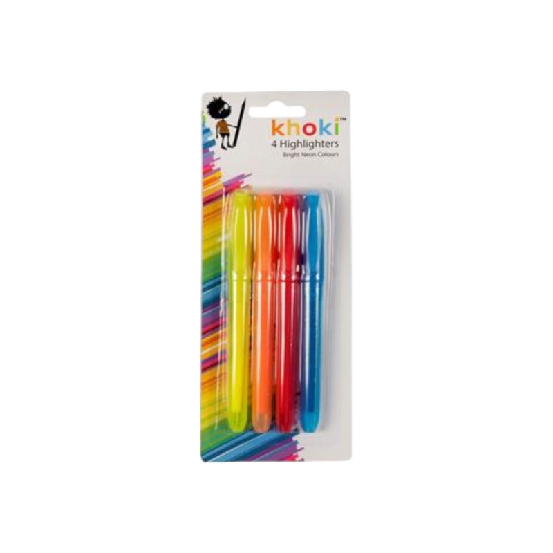 Khoki Highlighter 4pc Carded