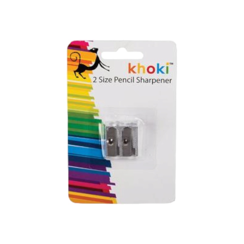 Khoki Pencil Metal Sharpener Double