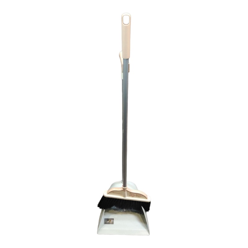 Long Handle Dustpan & Broom Set Green 462