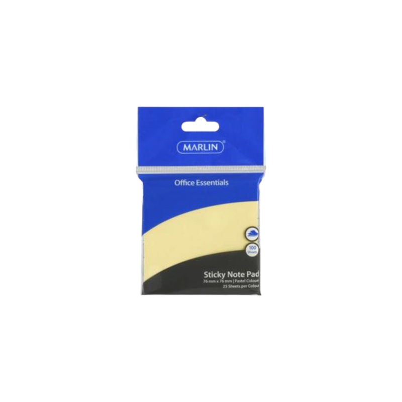 Marlin Sticky Note Pad – Self Stick 360 Sheet Assorted Color