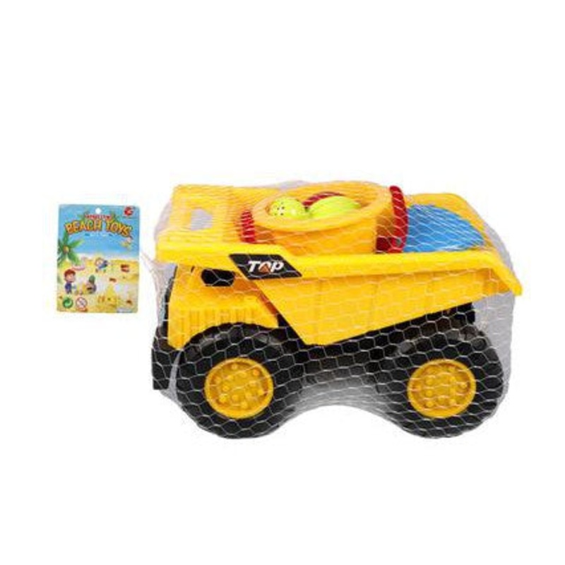 Plastic Beach Truck with Tilt and Accessories 37x21cm