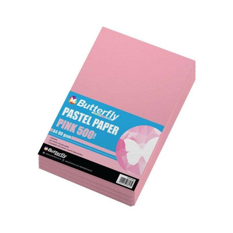 A4 Pastel Paper Pink 80gsm 500s