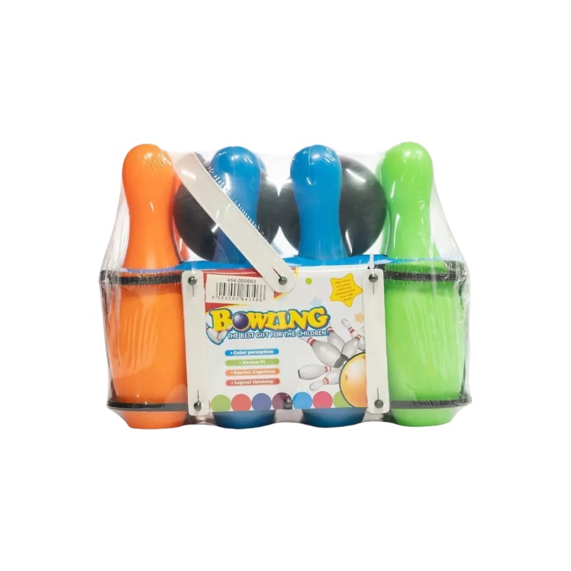Bowling Game in Plastic Frame 22cm Kiddies Toy