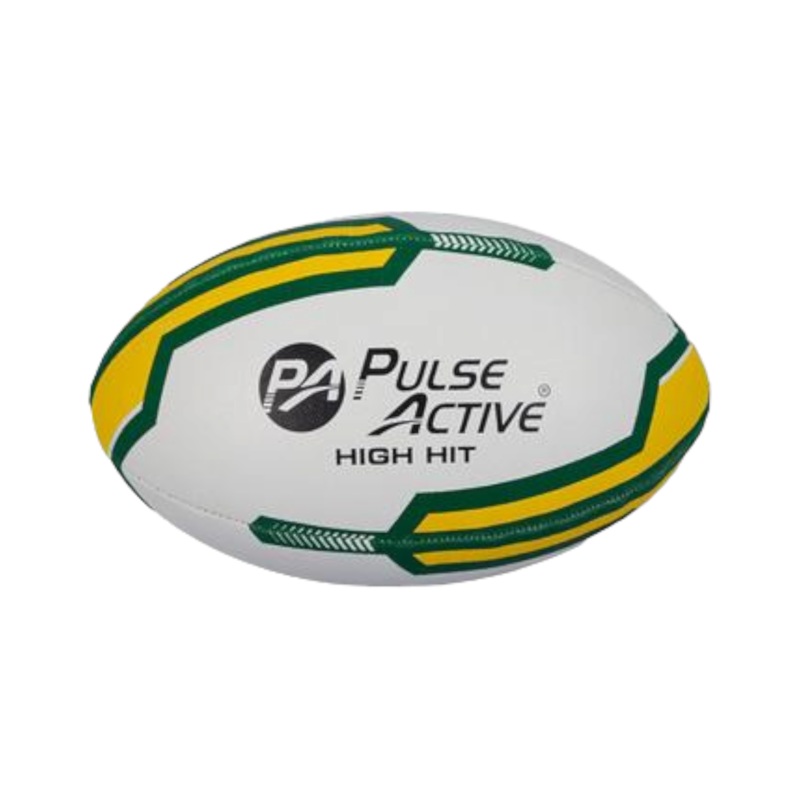 Pulse Active Rugby Ball Size No.5 Rubber Pimple Grip