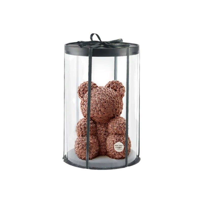 Cake Box Round Clear See Through Medium Black 30x30xH18cm