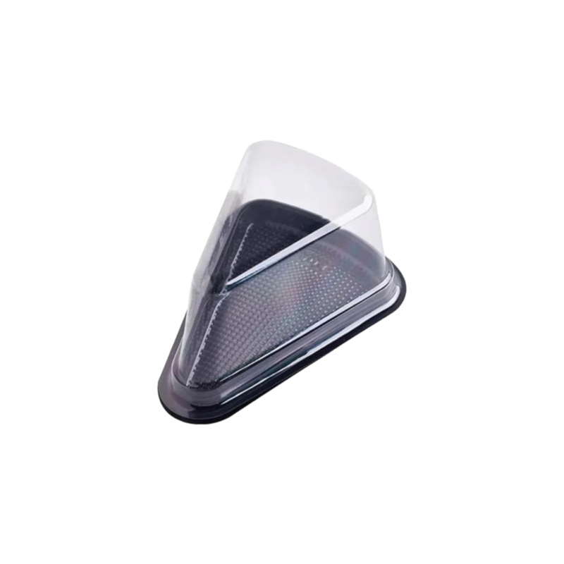 Disposable Serving To Go Mini Dessert Cake Slice Box Triangle 10Pack