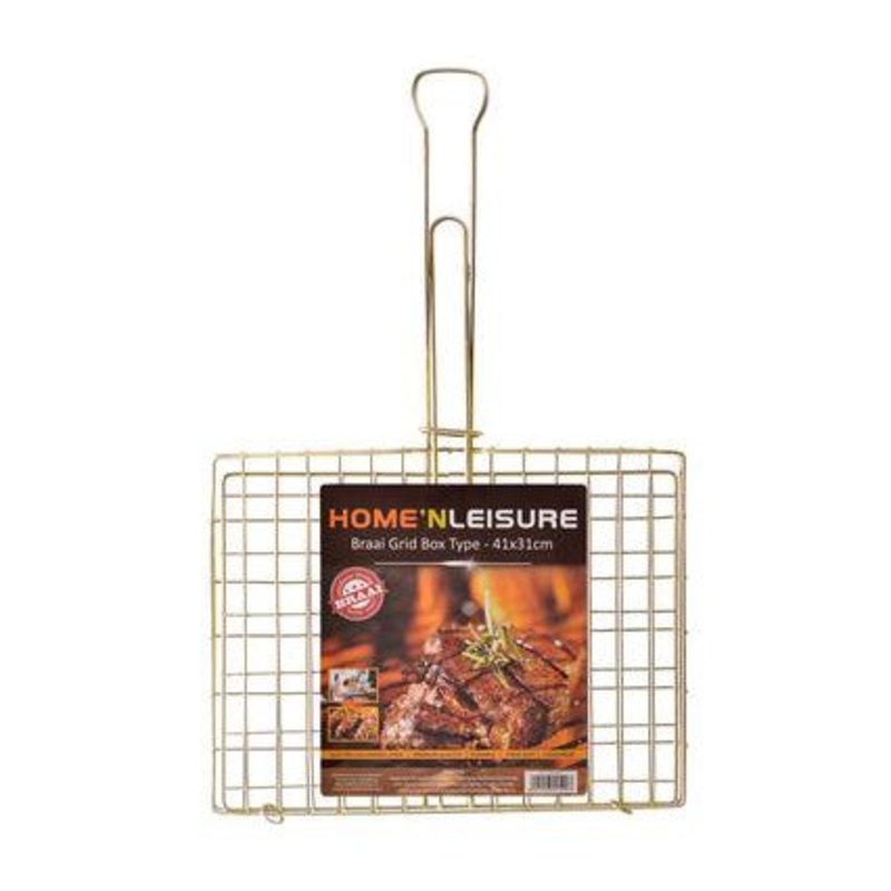 Home n Leisure Metal Braai Chicken Grid Box 41x31cm