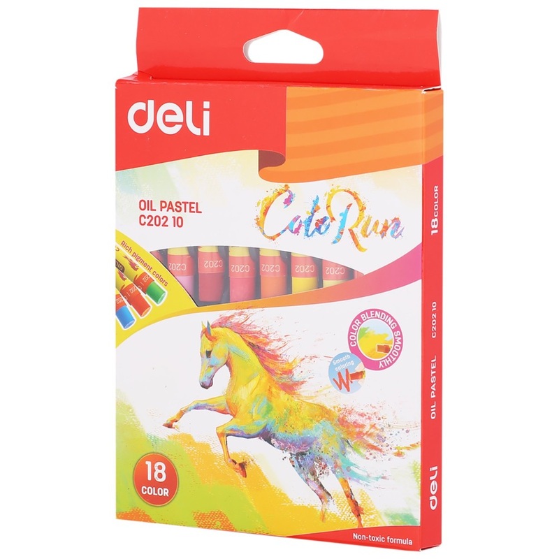 Deli Oil Pastel 18 Colors Assorted