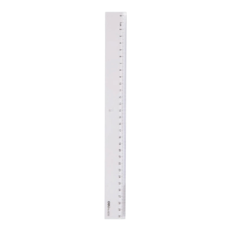 Deli Ruler 30cm Clear Plastic