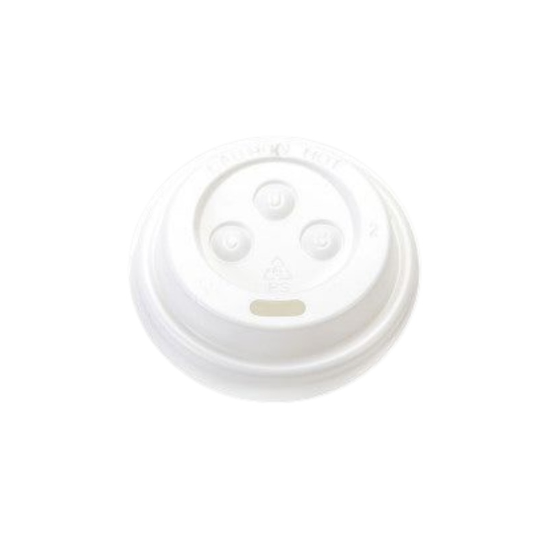 Disposable Sip Cup Lid White fits 175ml to 200ml 10pack