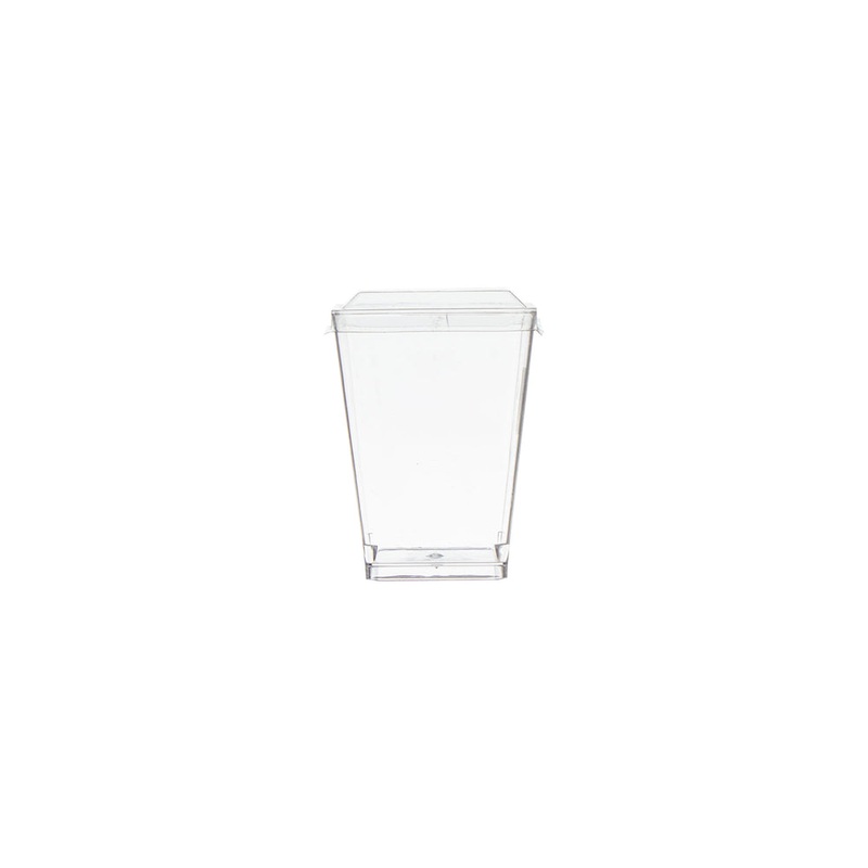Regent Acrylic Mini Dessert Cup Geometric with Dome Lid 10pack