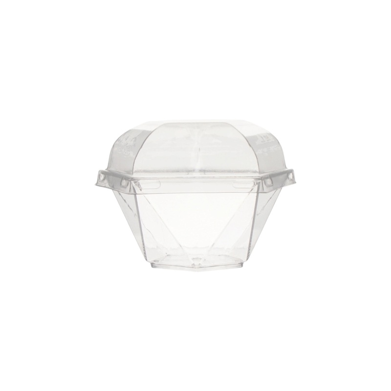 Regent Acrylic Mini Dessert Cup Tapered Plain with Dome Lid 10pack