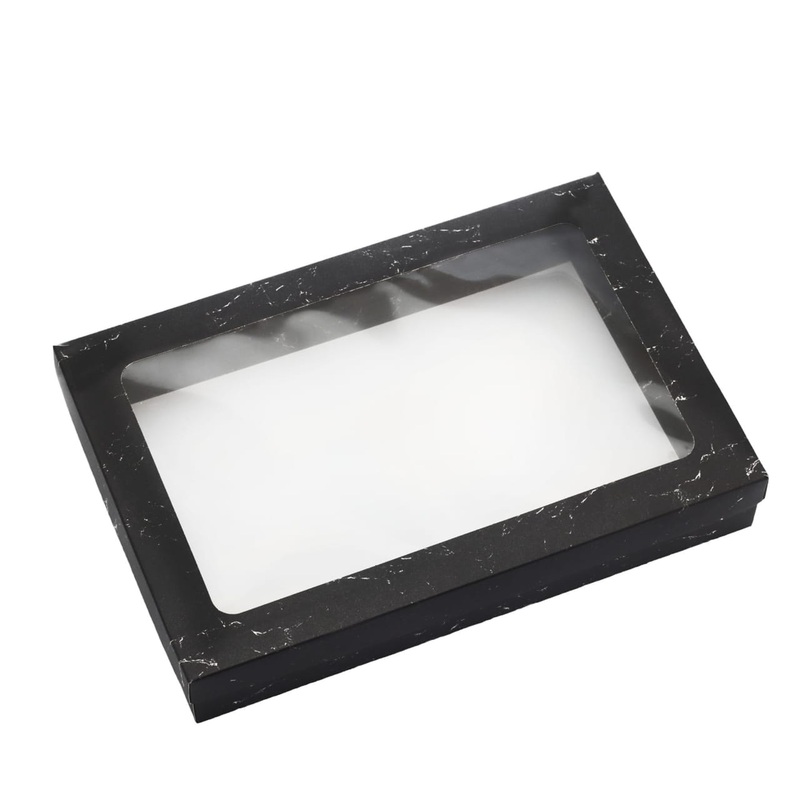 Gift Biscuit Paper Box Marble Print Rectangle 30x20x5cm