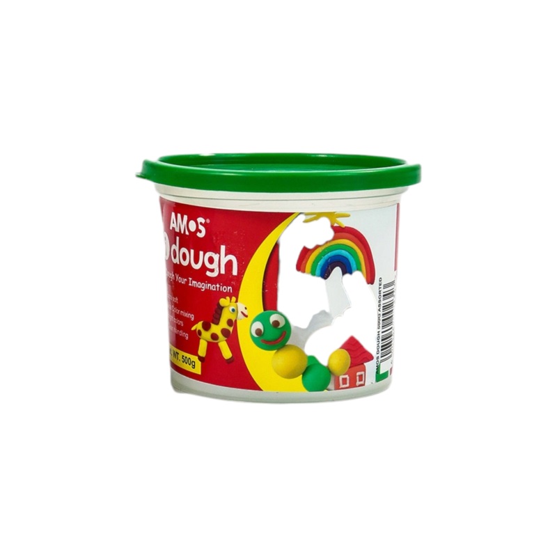 Teddy Amos Kids Play Dough 5-Colors Set 500g