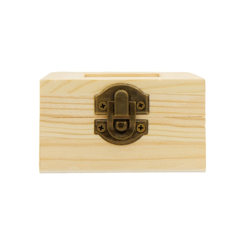 Wooden Gift Jewellery Gift Box Square 8.5×8.5x5cm