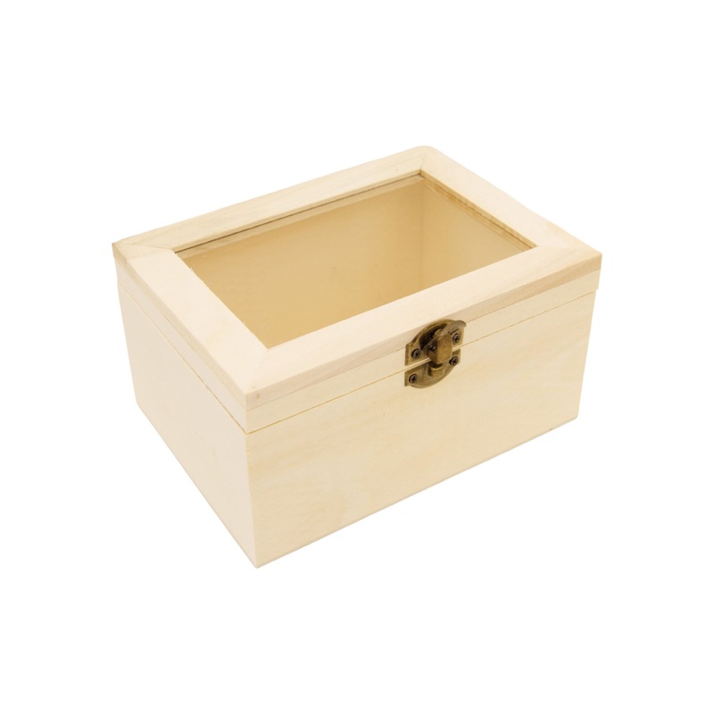 Wooden Jewellery Gift Box Square 17×12.5x9cm