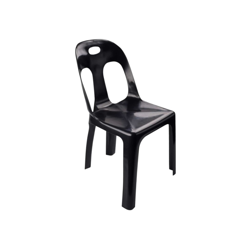 Catering Chair Heavy Duty Black Contour Outdoor