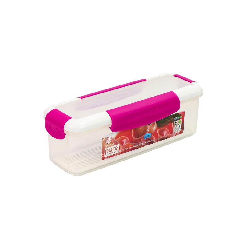 Container 1000ml Clip Lock with Drainer