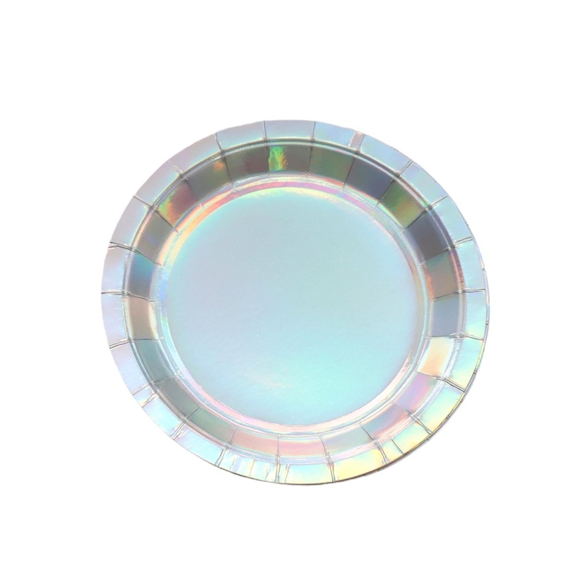 Disposable Party Paper Plates Pearl 9Inch 23cm 10pack