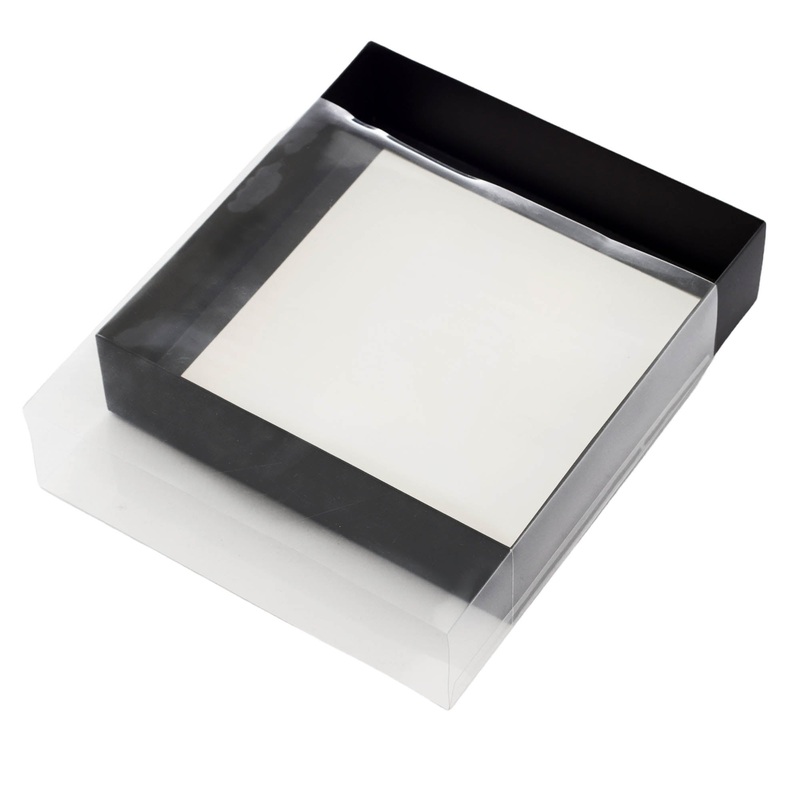 Gift Biscuit Paper Slide Box Square 19.9×19.5x5cm XPP599