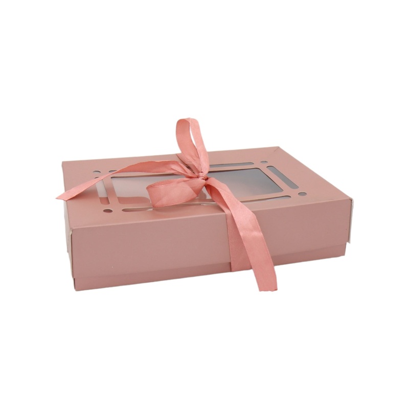 Gift Dessert Biscuit Box 21.5×13.5x5cm with Ribbon