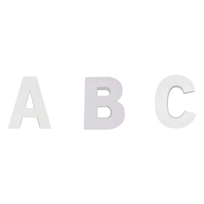 Polystyrene Styrofoam Alphabets A to Z Cut Outs 1pc