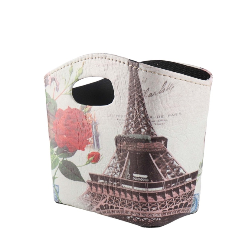 Beach Carry Picnic Basket Assorted Print Picture