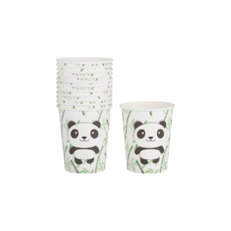 Disposable Party Paper Cups Panda 7.5×8.5cm 10pack