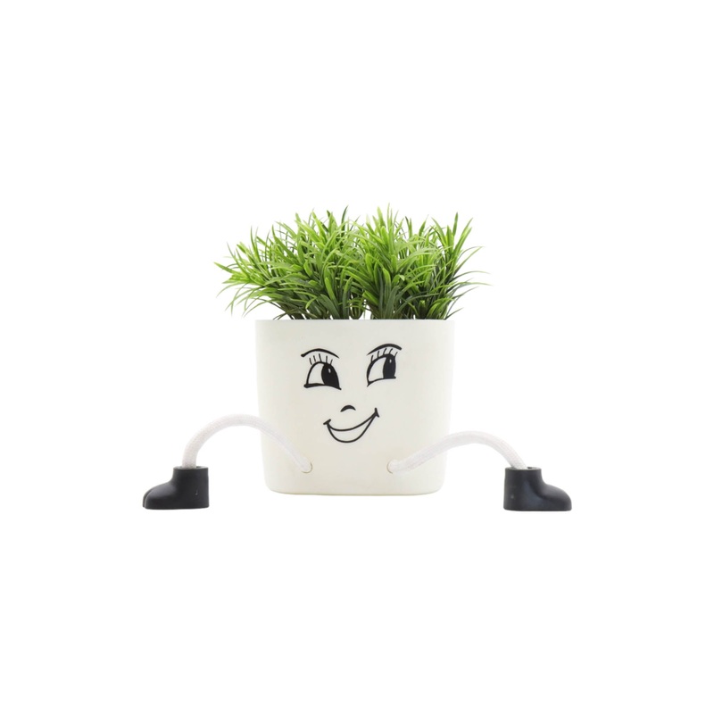 Nu Ware Plastic Flower Pot EmojiHanging Legs