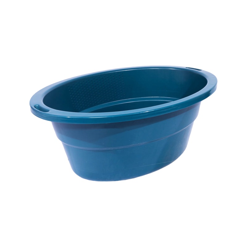 Oval Plastic Basin Tub 130L with Handle