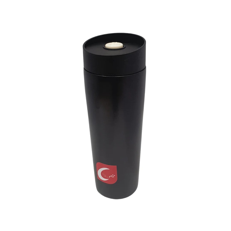 Vacuum Travel Flask 400ml Black SGN2436