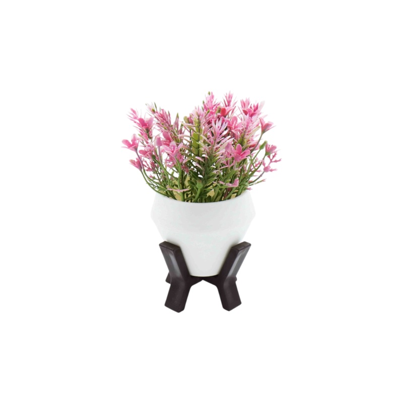 Nu Ware Mini Plastic Flower Pot with Stand