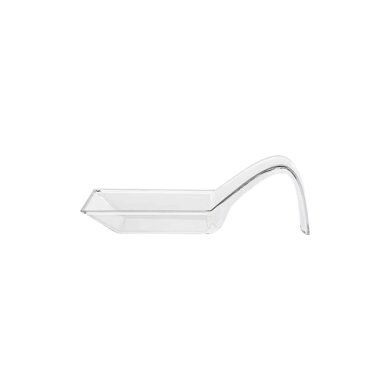 Acrylic Clear Spoon Shaped Dessert Bowls 9.5×3.8x3cm 10Pcs