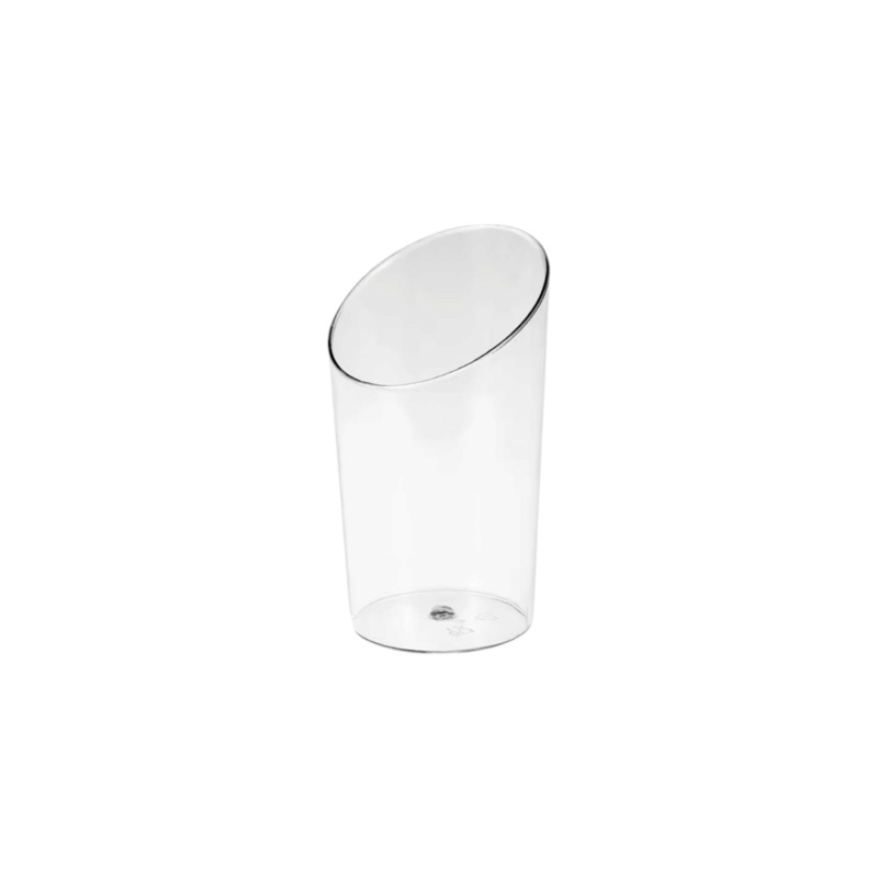 Acrylic Cylindrical Round Parfait Reusable Dessert Cup 70ml 10Pcs 4×8.4cm
