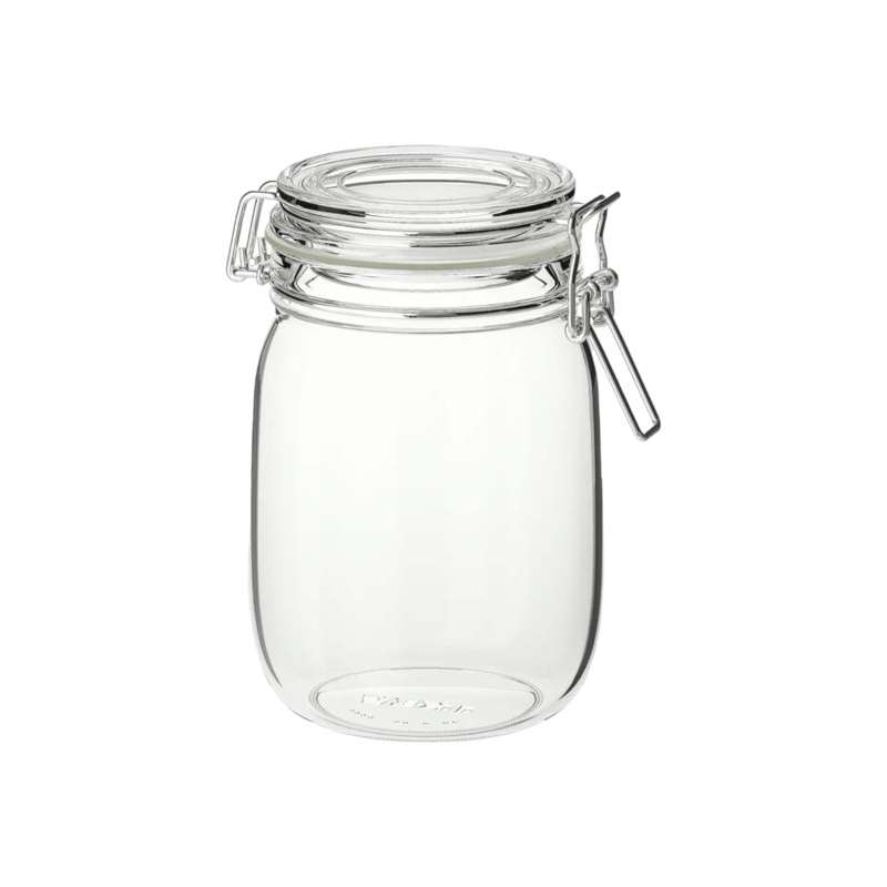 Airtight Glass Preserve Jar Container with Clip Clamp Lid