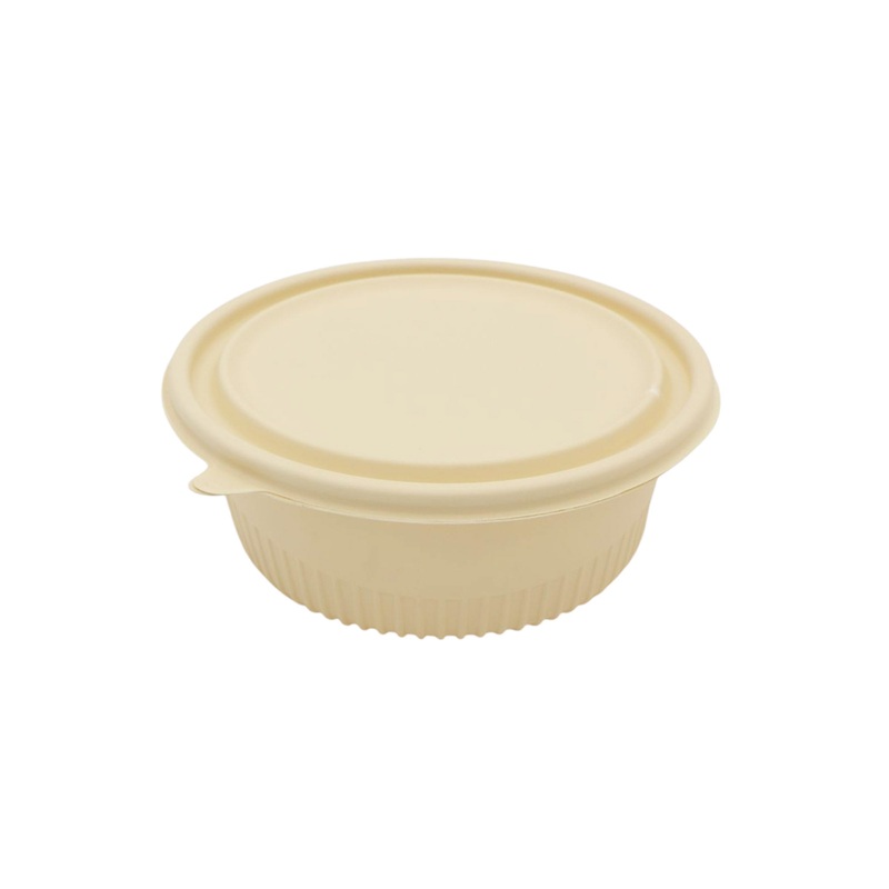 Biodegradable Eco Friendly Microwavable Takeaway Food Round Bowl 17.5cm 10Pcs