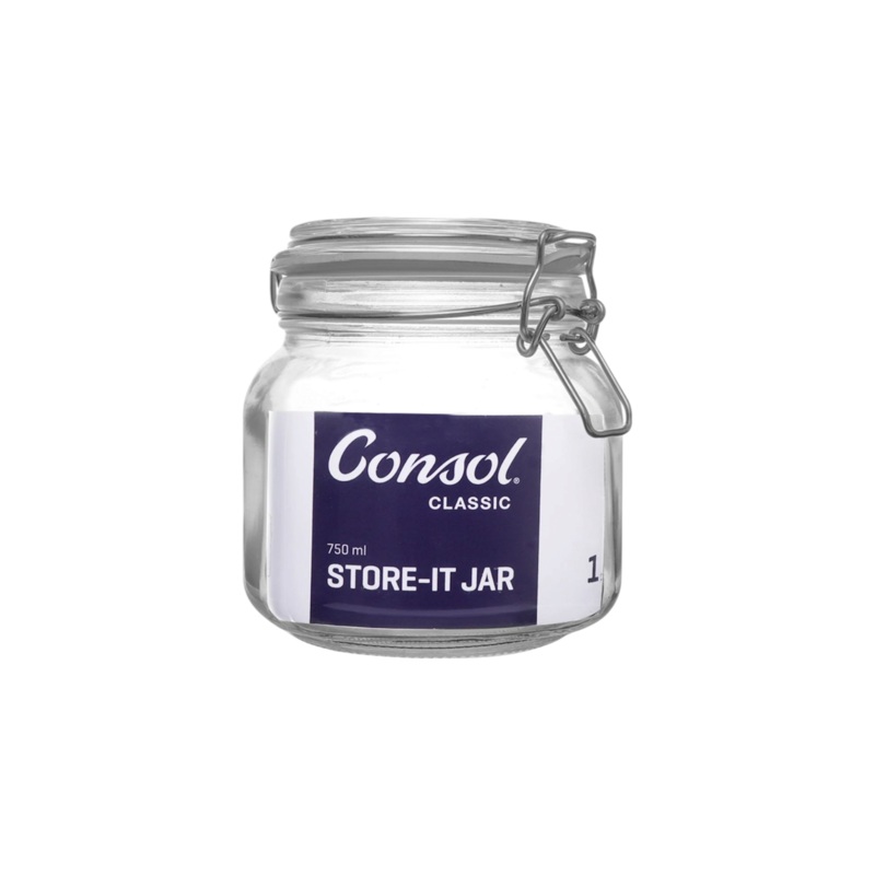 Consol 750ml Store-it Jar with Clip Top Lid 17112
