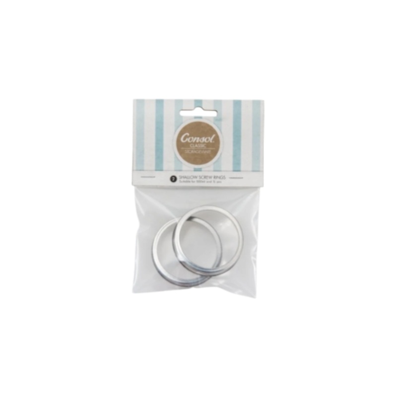 Consol Preserve Jar Screw Rings For 250ml Jar 2pack 27134