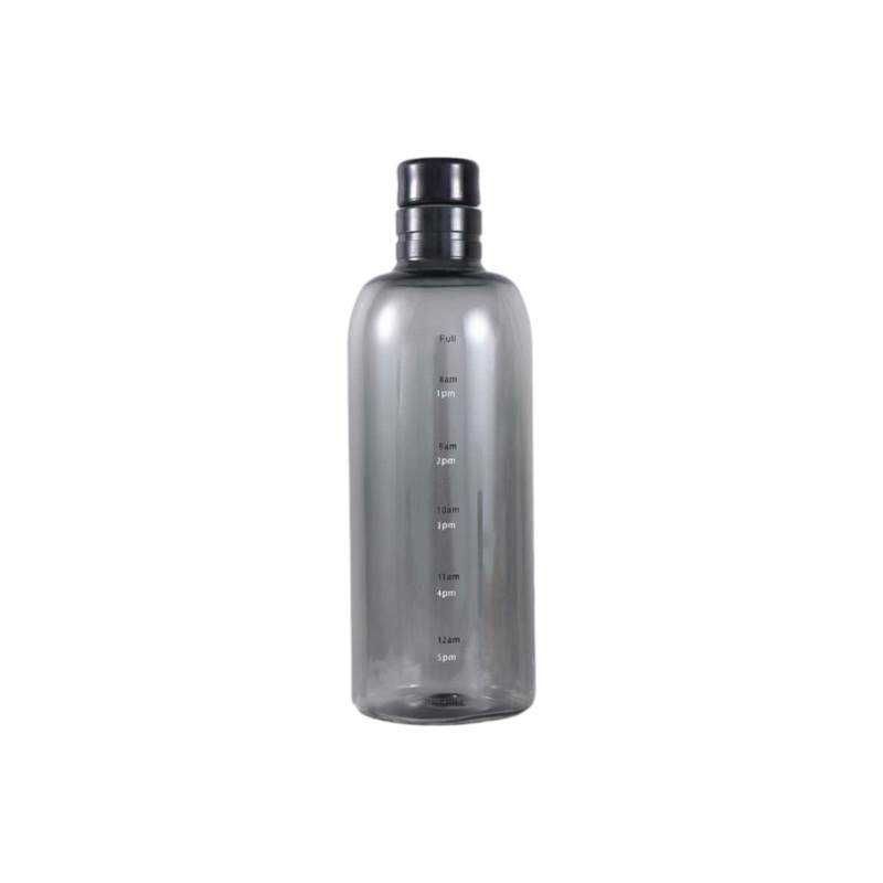 Elegant Time-Scale Sports Water Bottle Leak Proof Plastic 23.x7.5cm 550ml