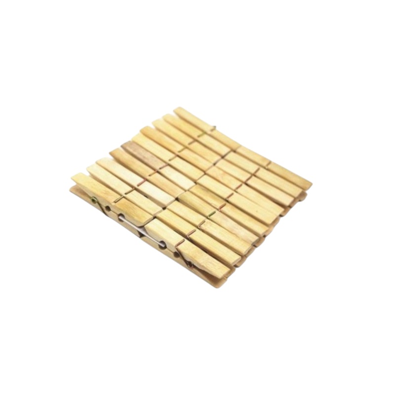 Wooden Bamboo Clothing Washing Pegs 1×1.1cm 20pack