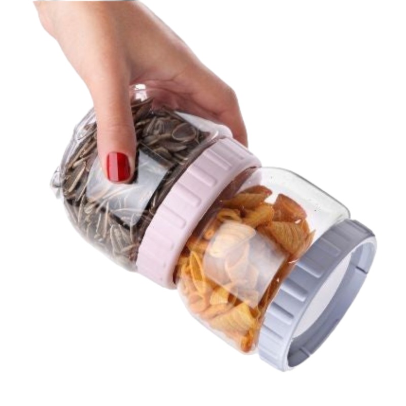 EM House Square Storage Jar 550ml T-Lock EMP-950
