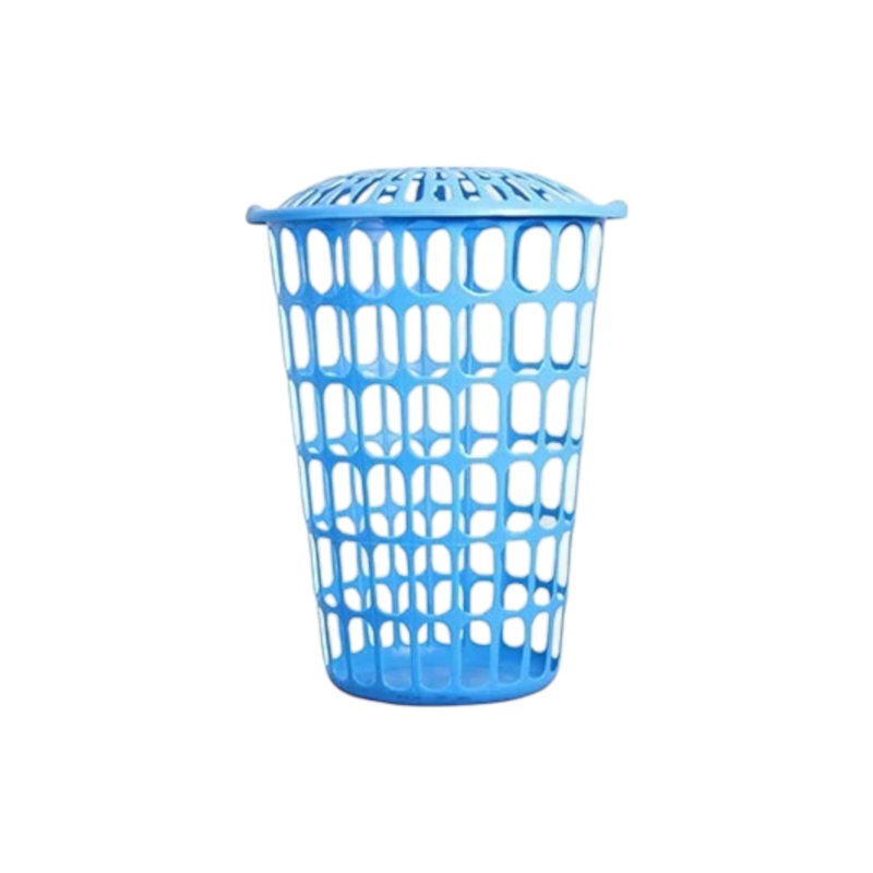 Nu Ware Laundry Basket Tall  Slotted Linen Bin Virgin