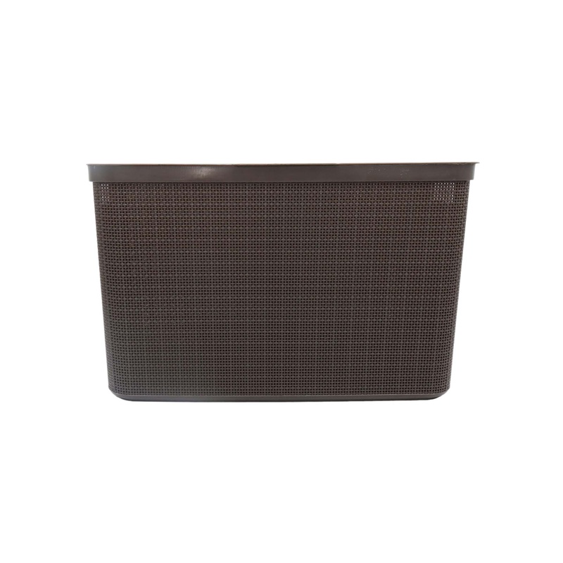 Nu Ware Plastic Laundry Basket Hessian Design 25L BC-HLBS