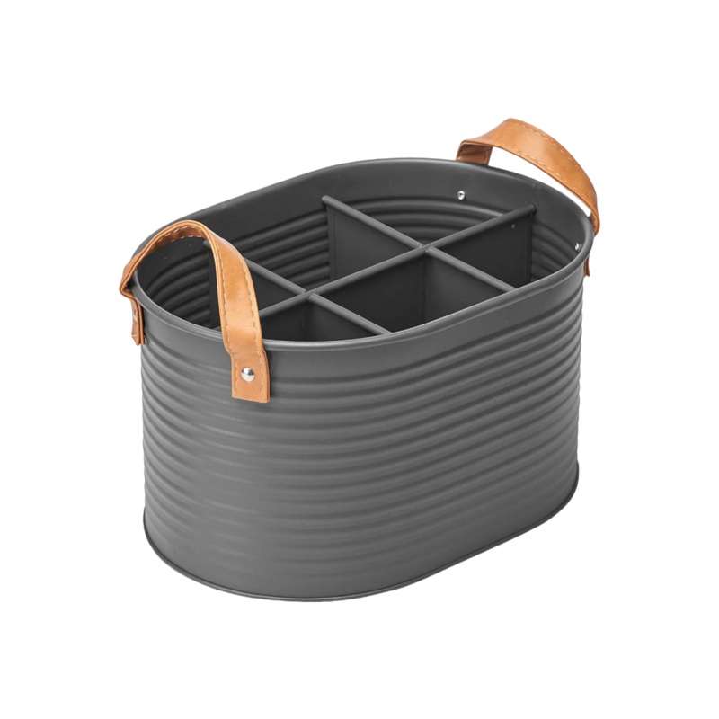 Picnic Bottle Holder Metal Charcoal 6-Fit 22111